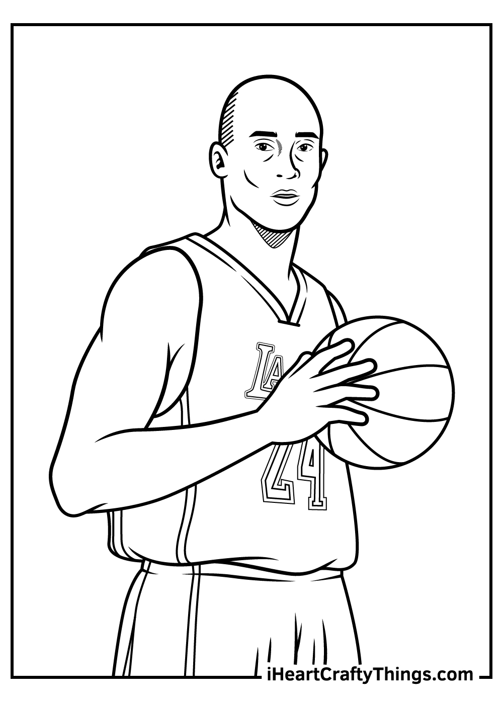 how to draw Kobe Bryant 