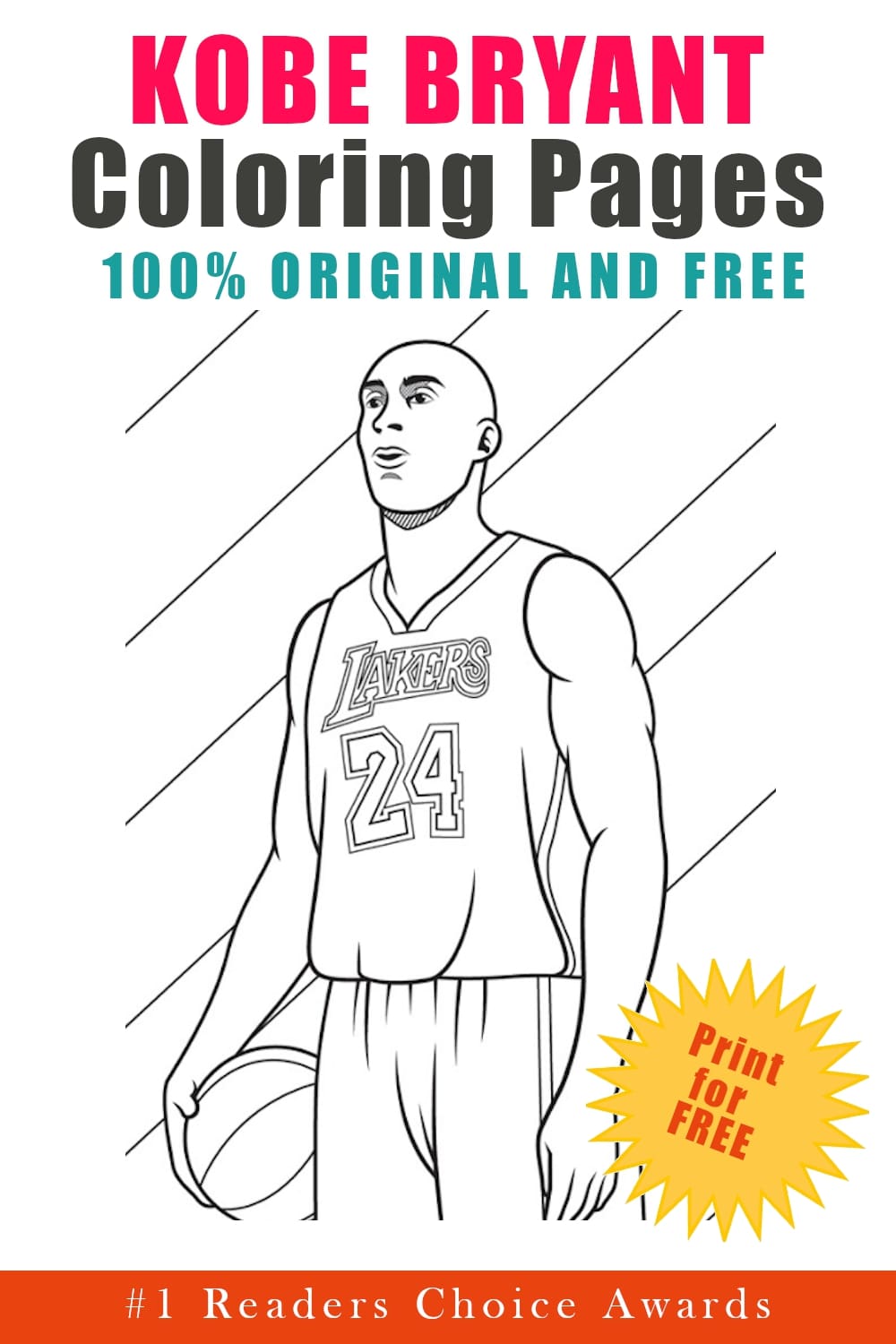 Kobe jersey coloring page by Yvonne C