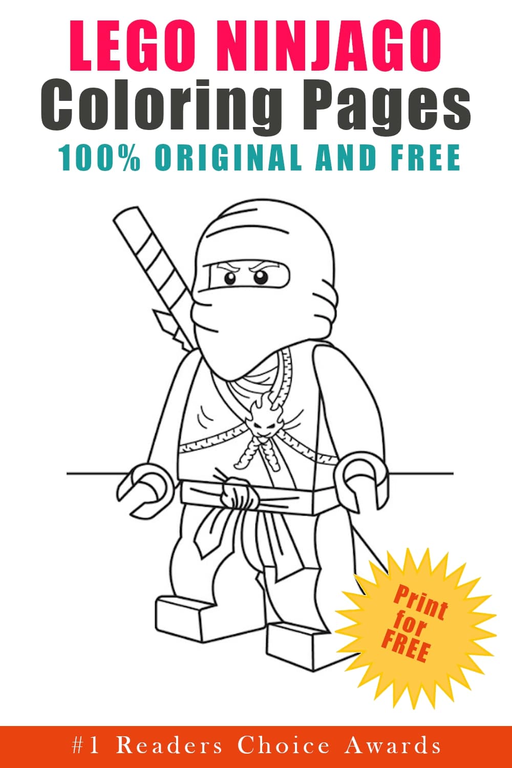 original and free lego ninjago coloring pages