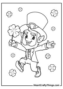 Leprechaun coloring pages featured image