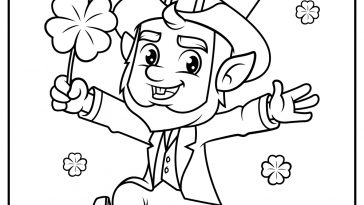 Leprechaun coloring pages