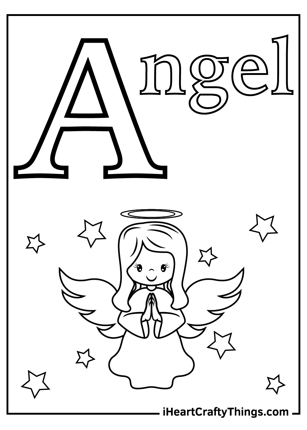 letter a coloring pages for preschoolers