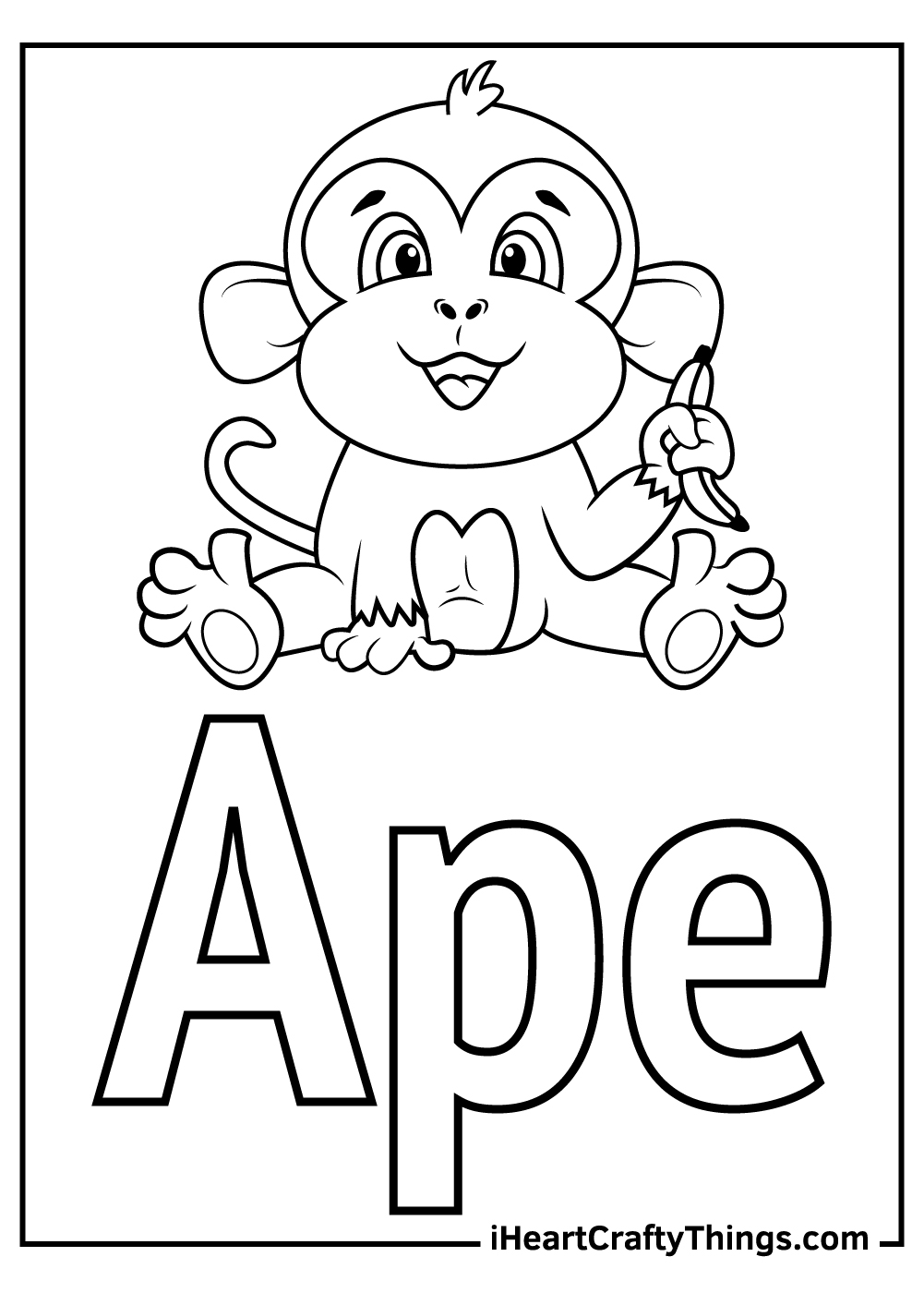 letter a coloring pages for preschoolers