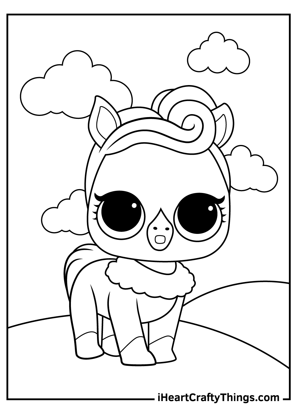 21 coloring pages of L.O.L. Surprise Pets