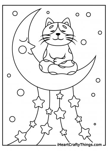 Moon Coloring Pages (100% Free Printables)