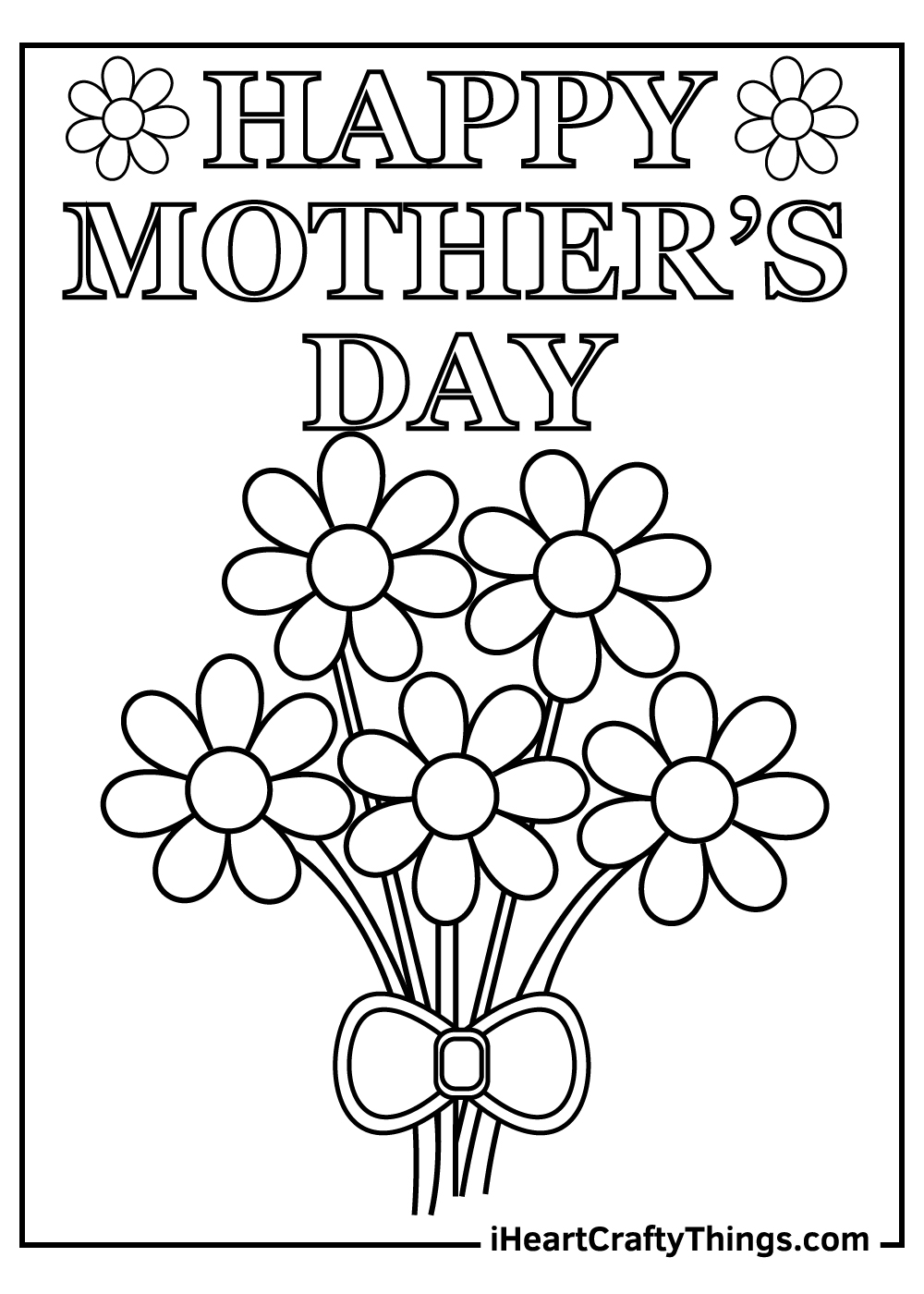 mother's day free coloring pages