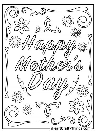 15 Mother’s Day Coloring Pages (100% Free To Print PDFs)