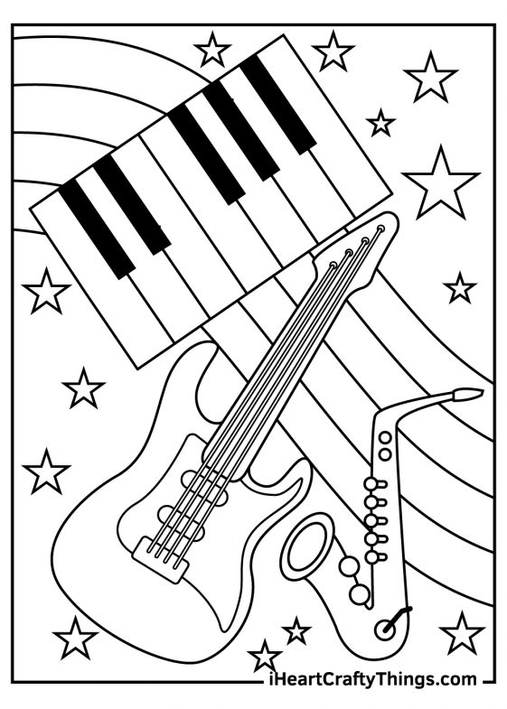 Printable Music Coloring Pages (Updated 2022)