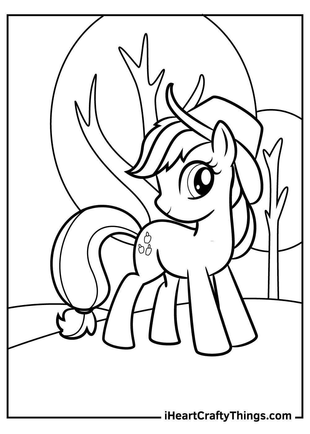 free my little pony coloring pages Applejack
