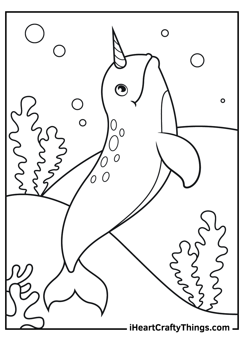 Narwhal Coloring Pages (Updated 2021)