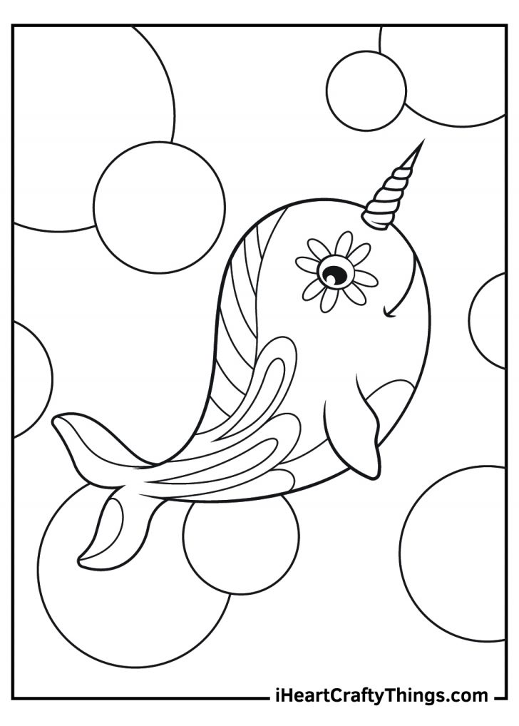 Narwhal Coloring Pages (100% Free Printables)