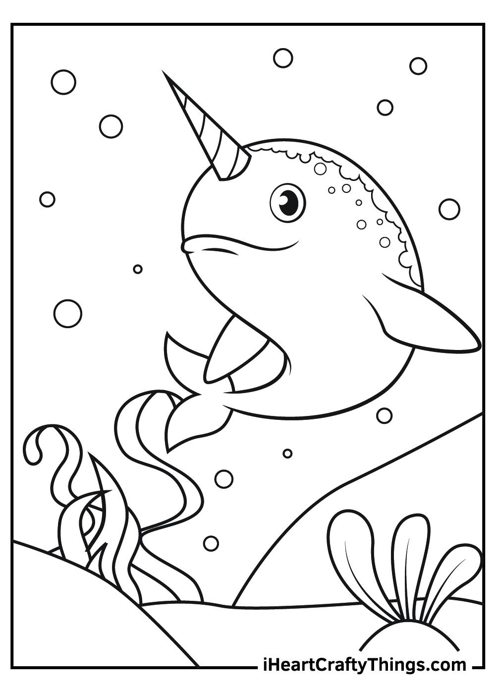 Narwhal Coloring Pages (Updated 2021)