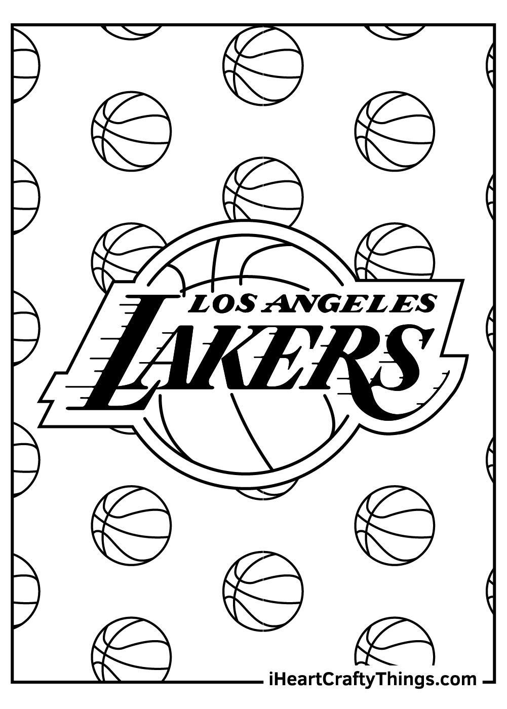 Cool Coloring Pages Los Angeles Lakers Nba Basketball Teams Logos ...