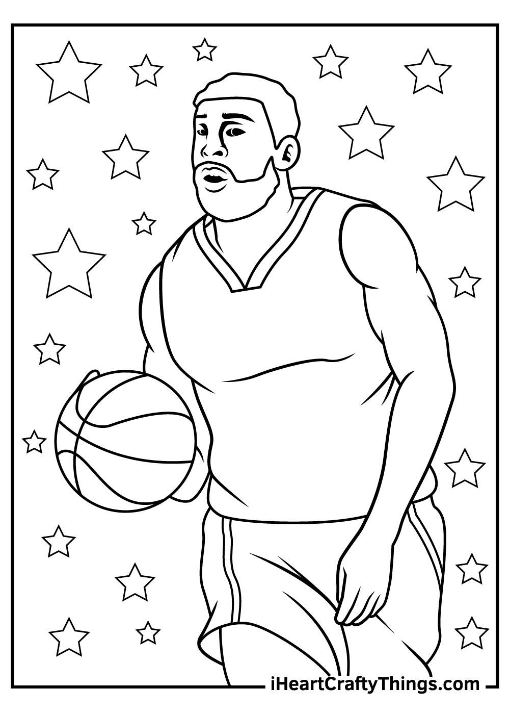 Basketball Coloring Pages Nba Players