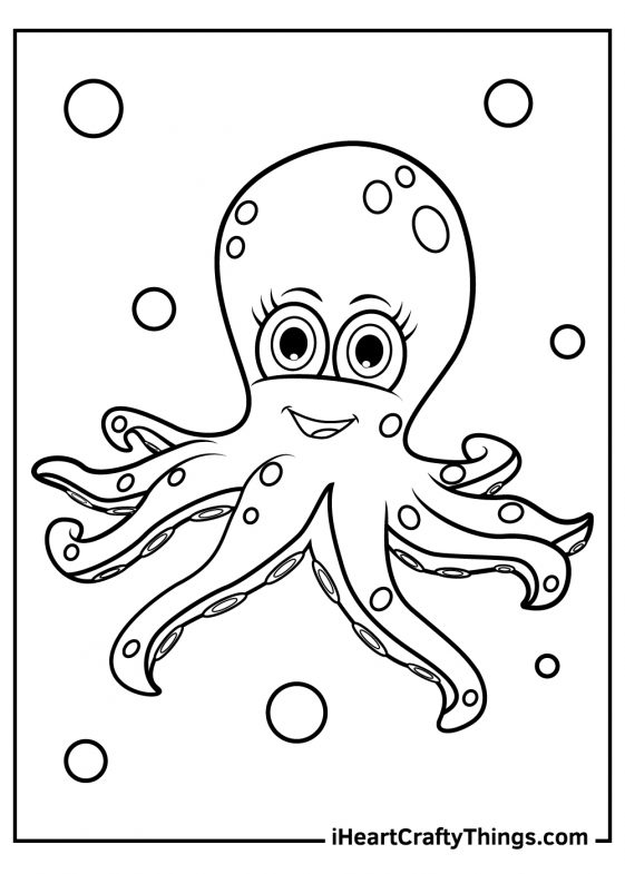 Octopus Coloring Pages (100% Free Printables)
