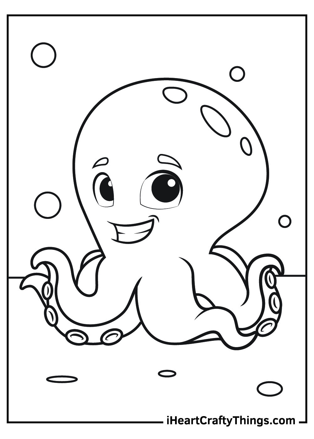 baby octopus coloring pages