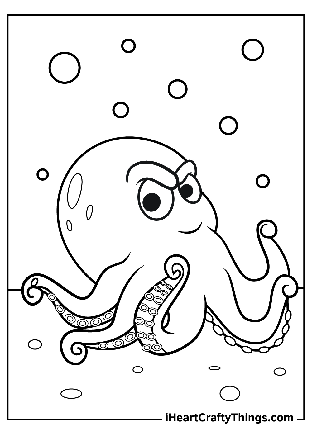 deep sea octopus free coloring pages 