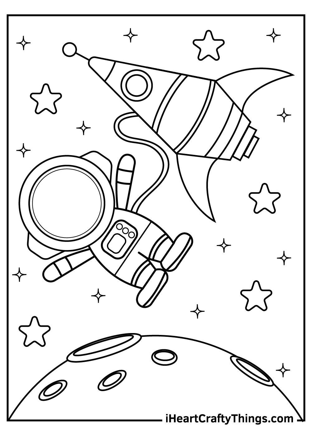 Outer Space Coloring Book: Space Coloring Book For Kids Ages 8-12