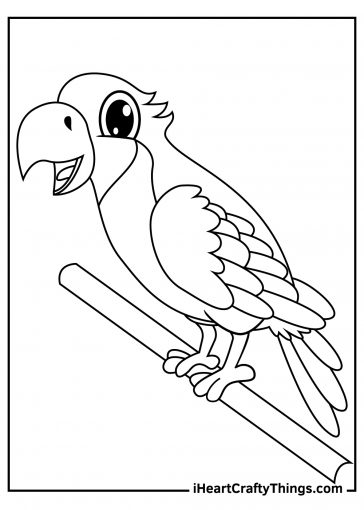 Parrots Coloring Pages (100% Free Printables)