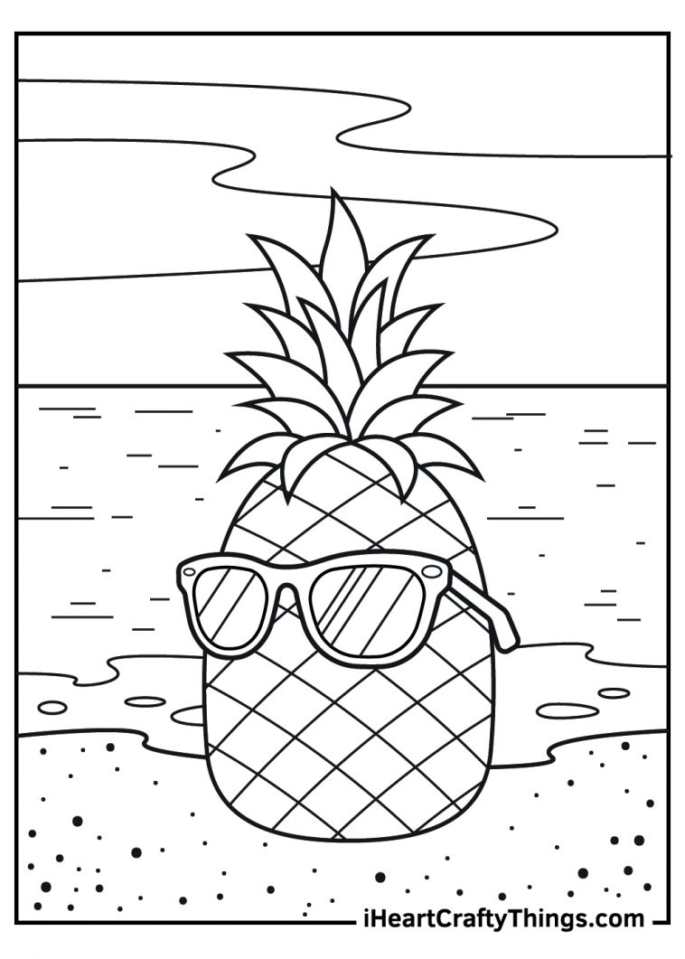 Pineapple Coloring Pages 100 Free Printables 
