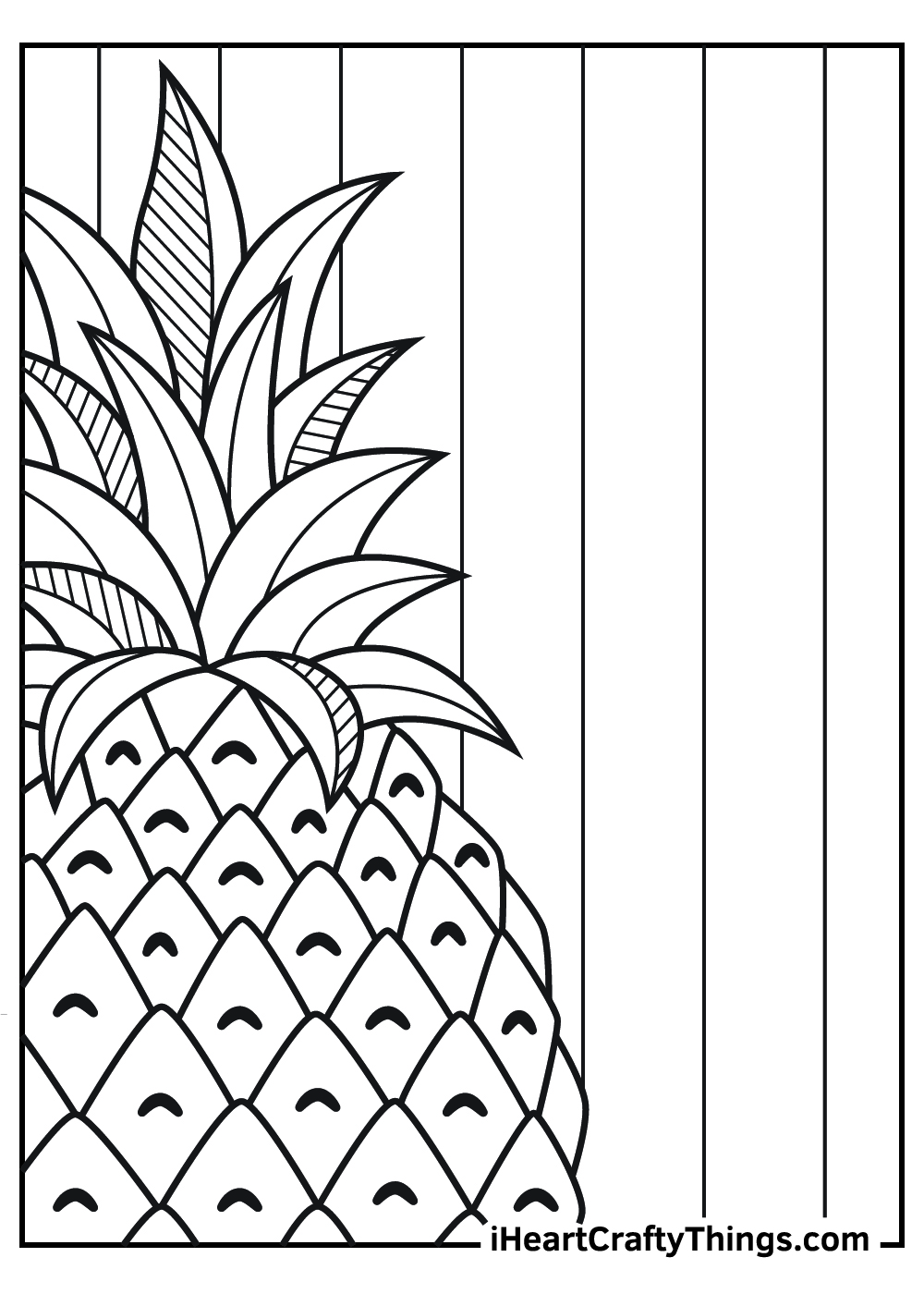 Pineapple Coloring Pages (Updated 2021)