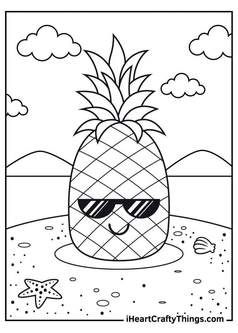 Pineapple Coloring Pages 100 Free Printables 