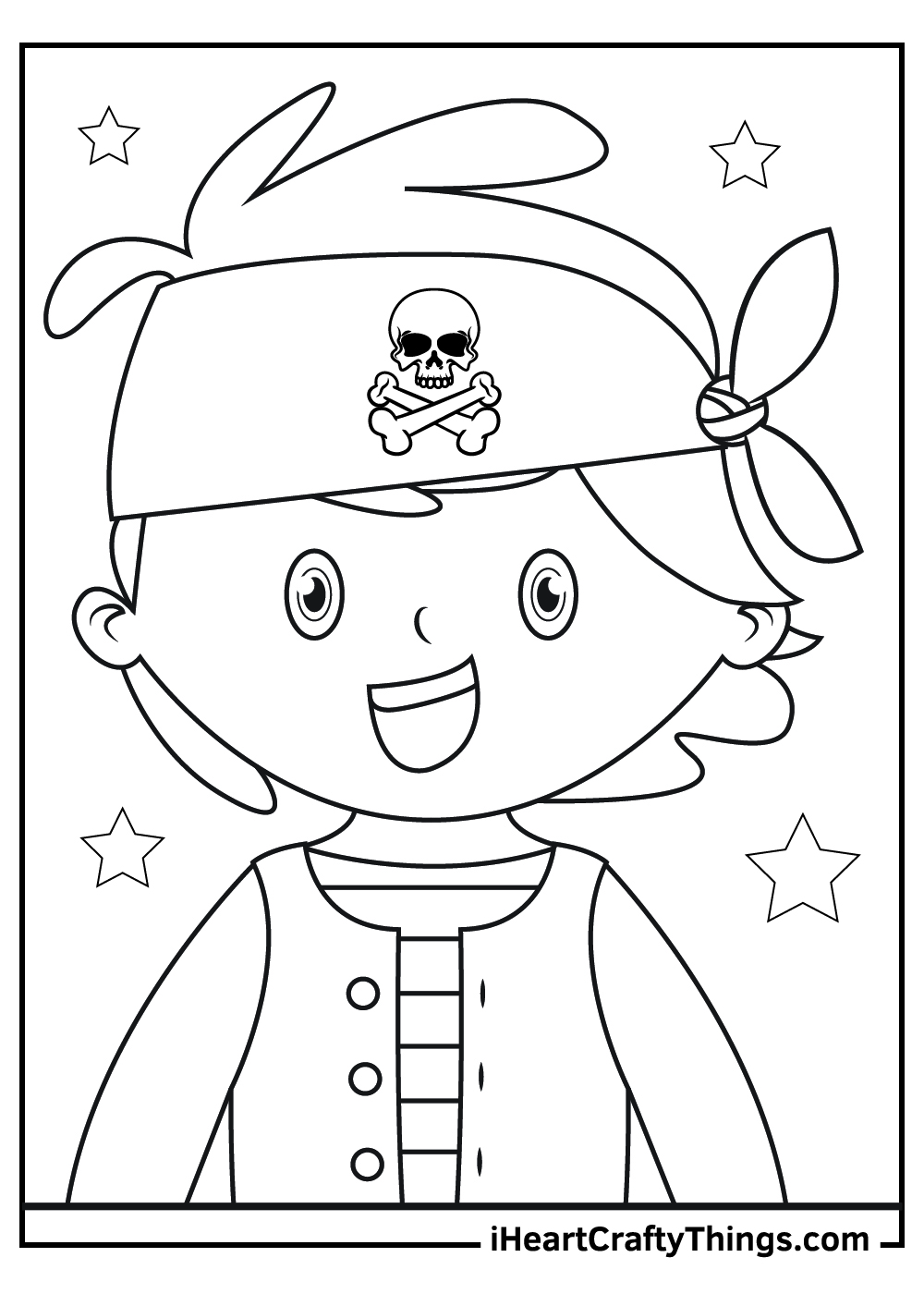 Pirate Boy and Girl Dry Erase Coloring Set ITH