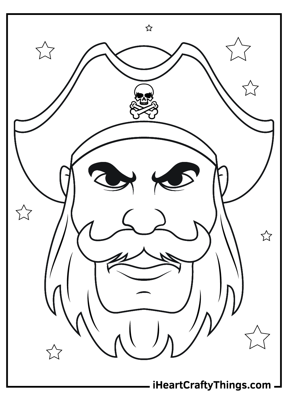 serious pirate coloring pages free pdf