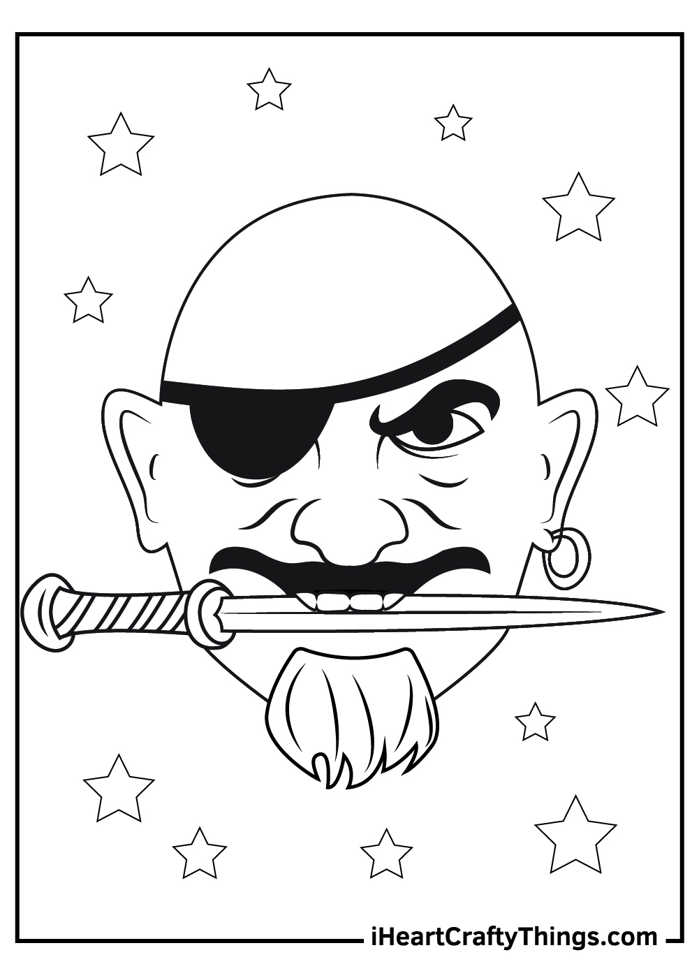 scary pirate coloring pages free printable