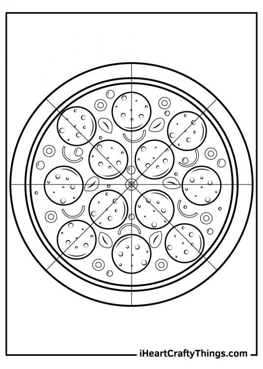 Pizza Coloring Pages (Updated 2024)