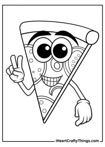 15 Pizza Coloring Pages (Printable Cute Free PDF Sheets)