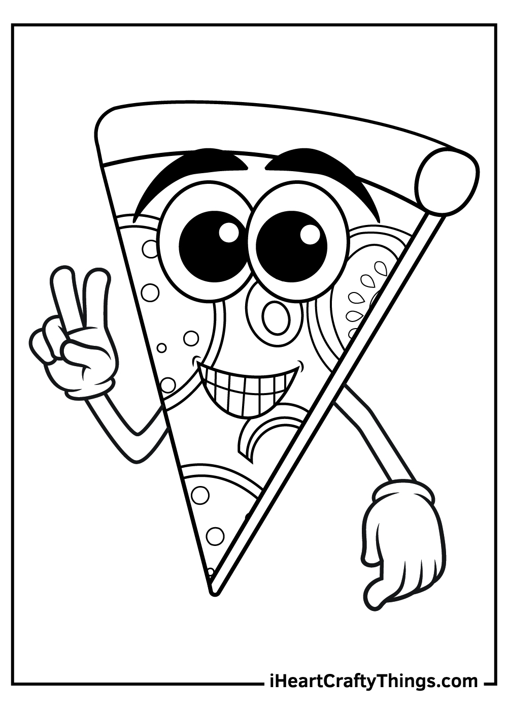 pizza coloring pages preschool printable