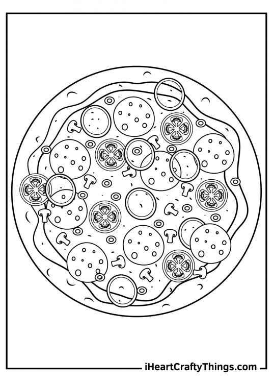 Pizza Coloring Pages (Updated 2024)