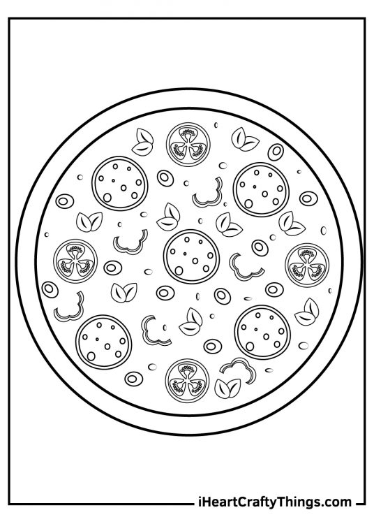 Pizza Coloring Pages (Updated 2024)