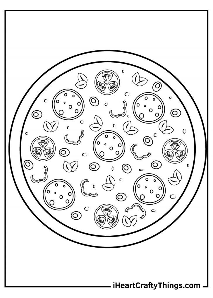 Pizza Coloring Pages (Updated 2024)