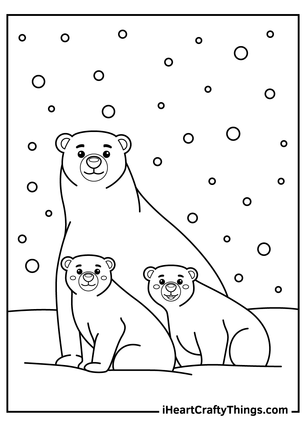 arctic habitat coloring pages