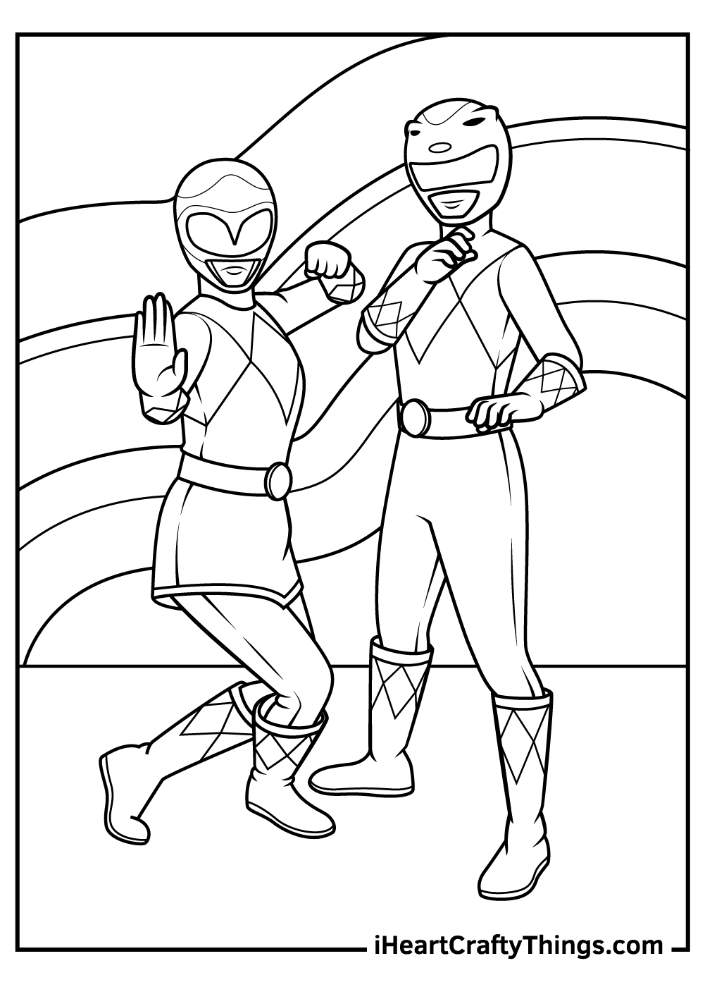 power rangers coloring pages to print