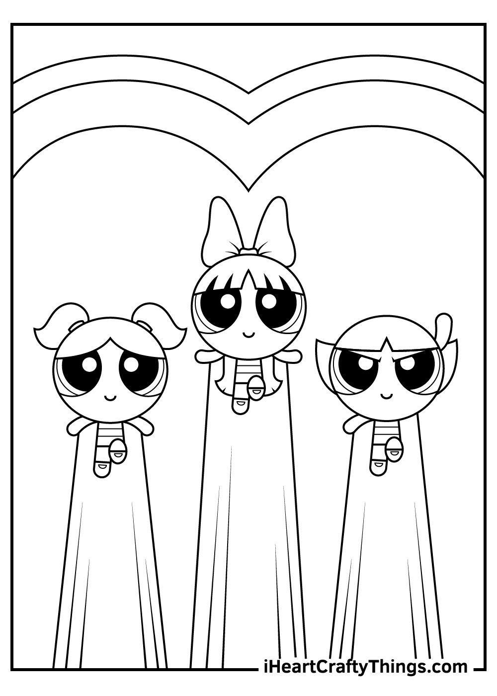 Printable Powerpuff Girls coloring pages for kids