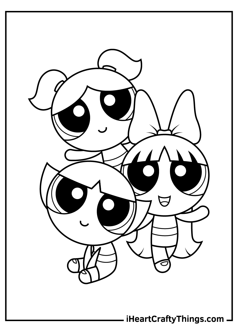 the powerpuff girls coloring pages for children