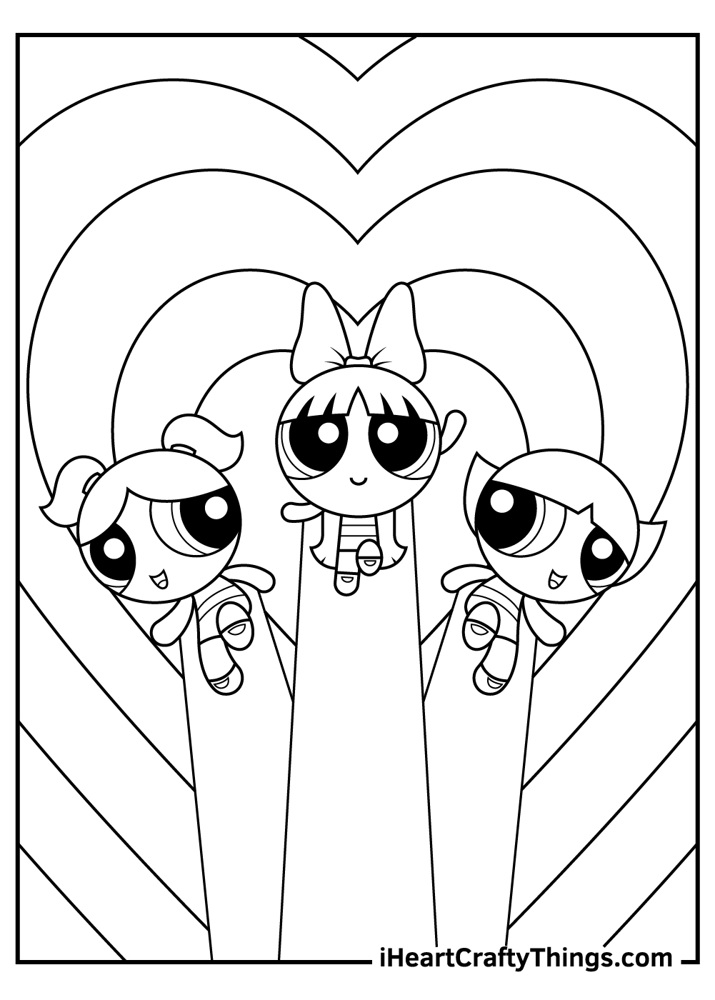 Powerpuff Girls Coloring Pages   I Heart Crafty Things