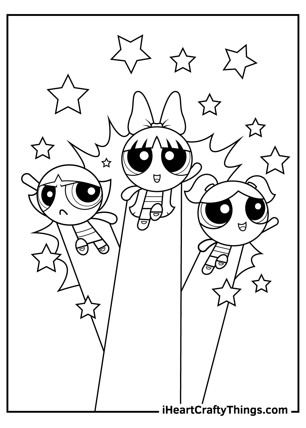 powerpuff girls coloring pages for kids 