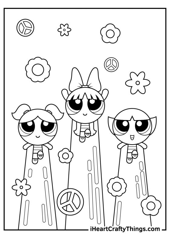 Powerpuff Girls Coloring Pages - I Heart Crafty Things