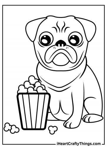 Pug Coloring Pages (100% Free Printables)