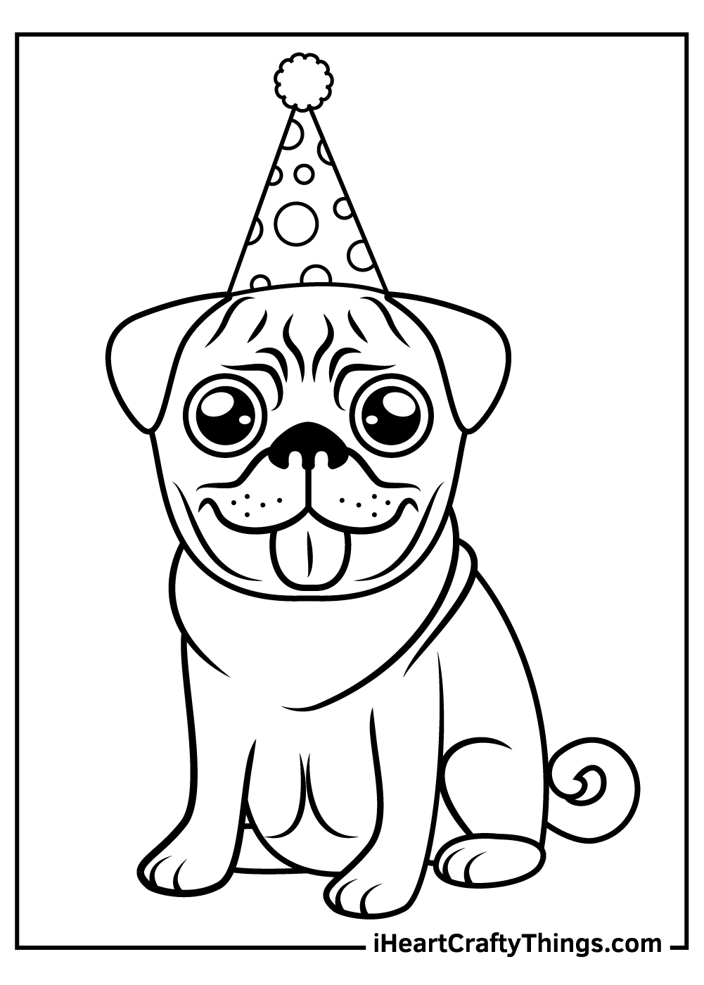 Pug Coloring Pages Updated 2021