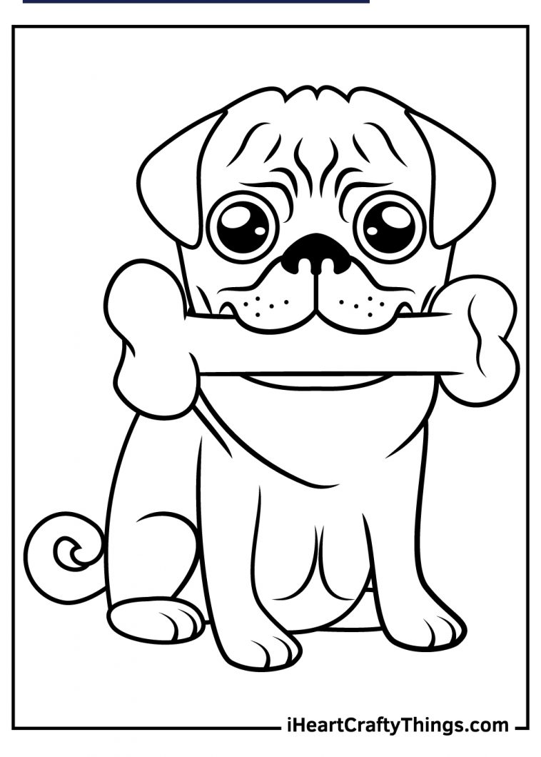 Pug Coloring Pages (100% Free Printables)
