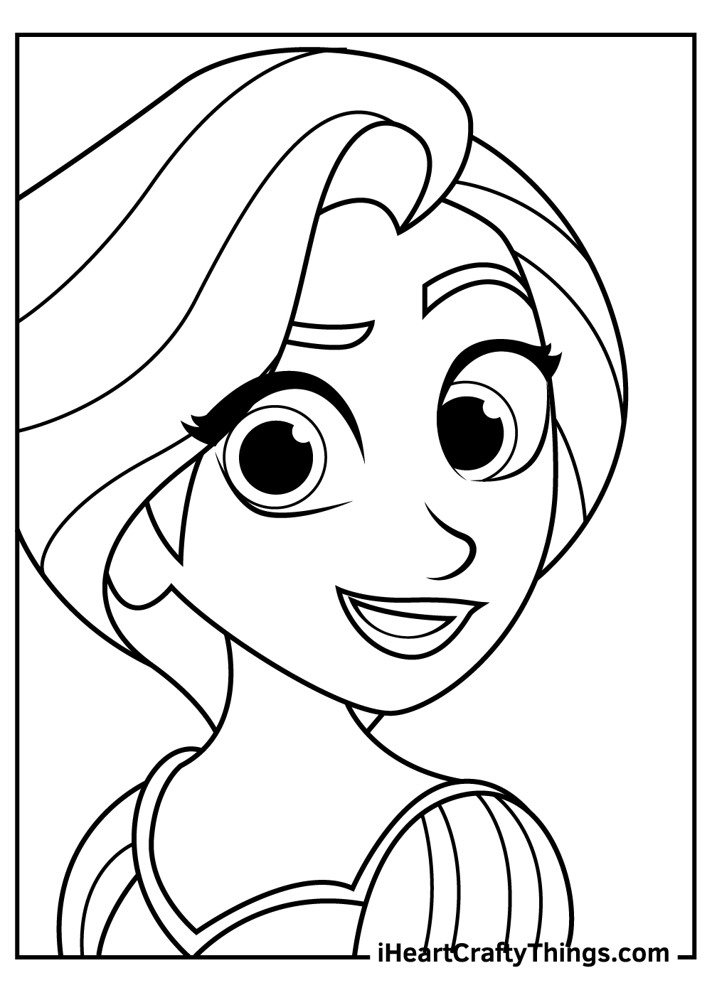 coloring pages princess rapunzel