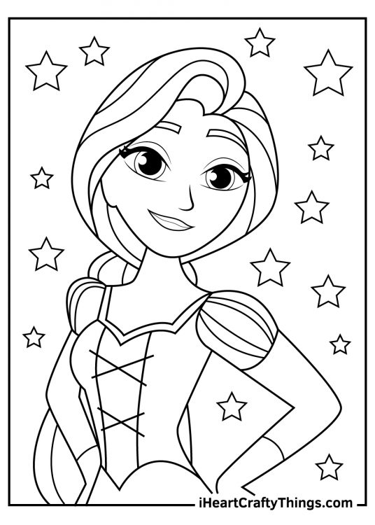 30 Rapunzel Coloring Pages