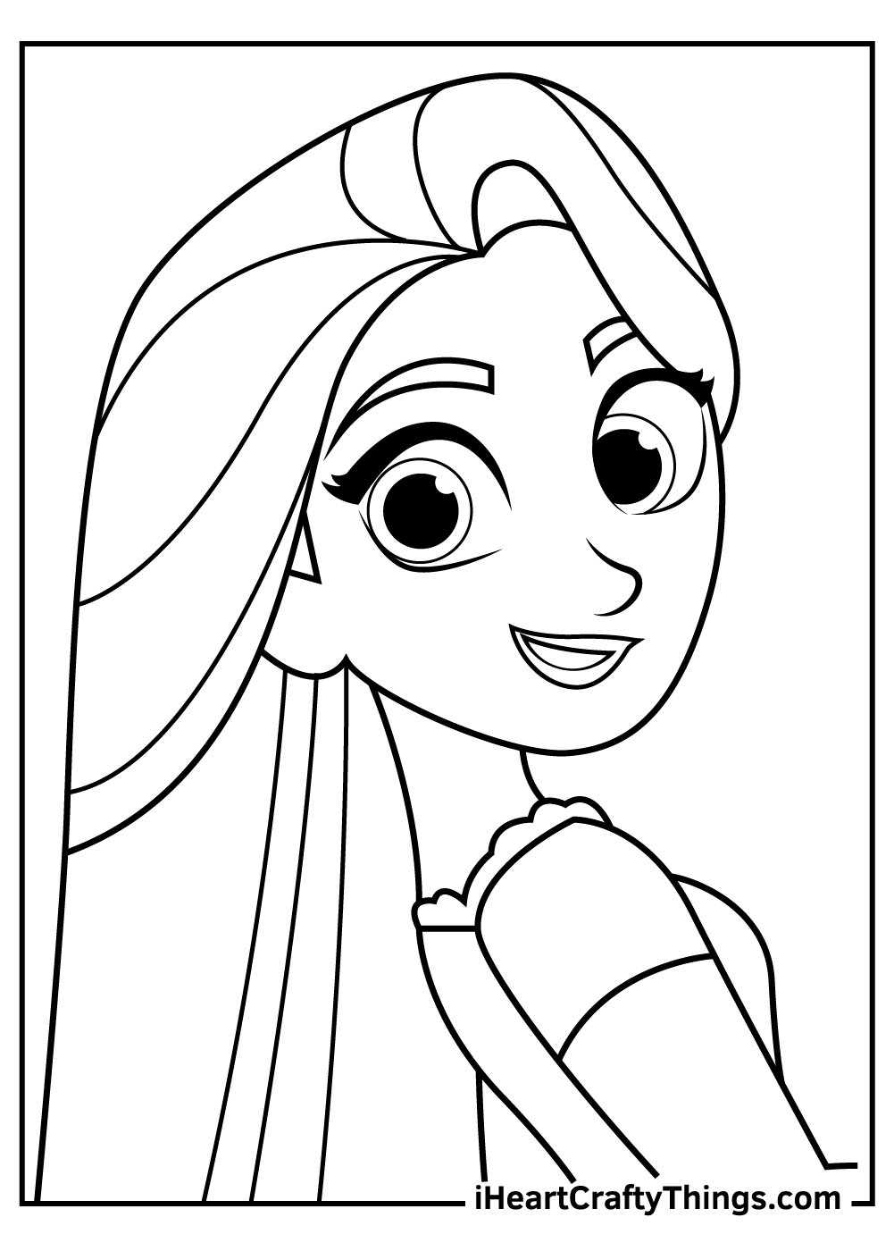 rapunzel coloring pages free