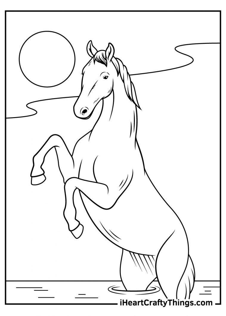 Realistic Horse Coloring Pages (Updated 2022)