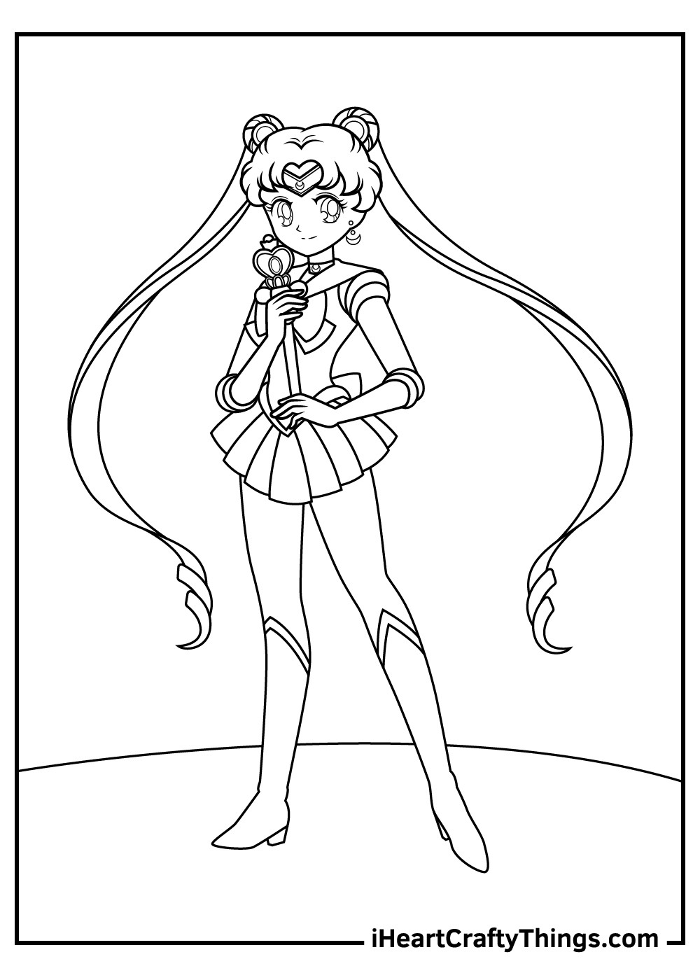 sailor moon coloring pages for adults printable